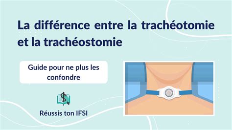 Comprendre La Diff Rence Entre Une Trach Otomie Et Une Trach Ostomie