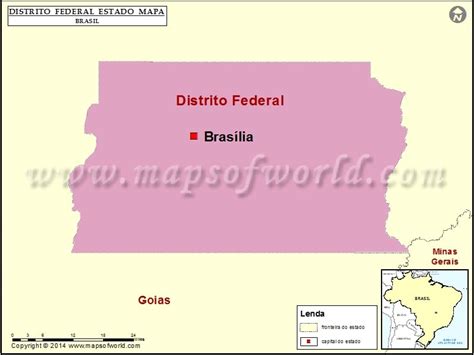 Distrito Federal Mapa Distrito Federal Estado Mapa Brasil