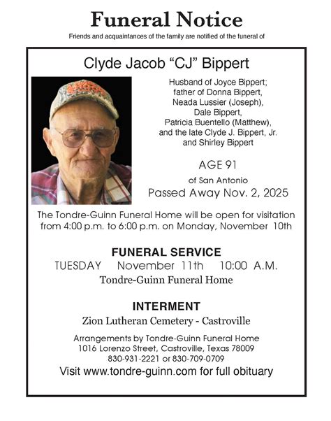 Tondre-Guinn Funeral Home | Castroville TX