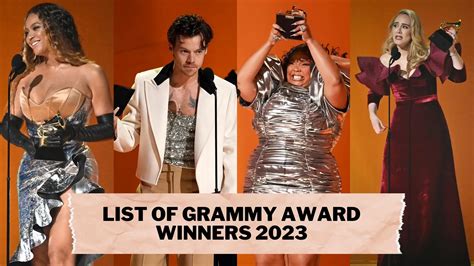 List of Grammy Award Winners 2023