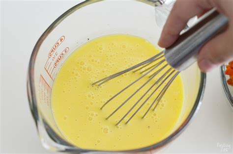 Whisking Egg Beaters for Egg Bake - Finding Zest