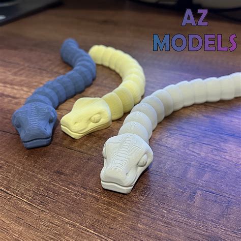 Stl File Articulated Snake・3d Print Model To Download・cults