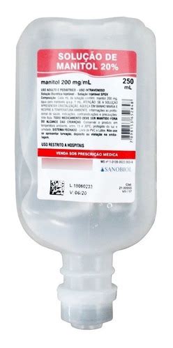 Solução De Manitol 20 250ml Solução Endovenosa Parcelamento sem juros