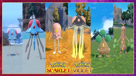 Pokemon Scarlet Violet Tentacool Tentacruel Toedscool Toedscruel