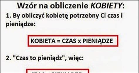 Wzór na obliczenie kobiety efekt równania kobieta równa się problemy