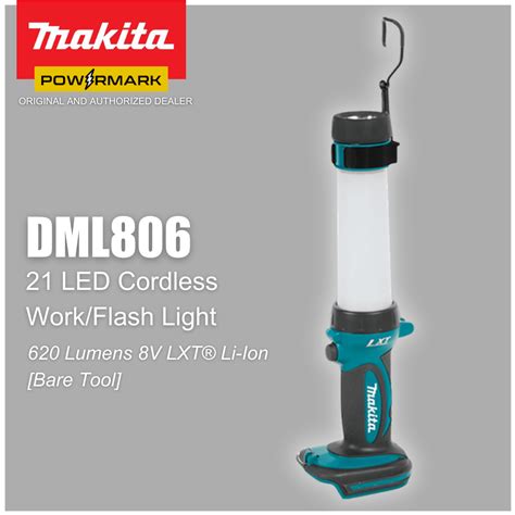 MAKITA DML806 620 Lumens 21 LED Cordless Work Flash Light 18V LXT Li