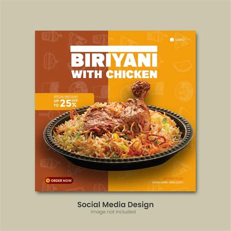 Premium Vector Biriyani Food Social Media Post Design