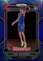 Chet Holmgren 2022 Prizm Monopoly 63 Boardwalk Blue 15 Price Guide