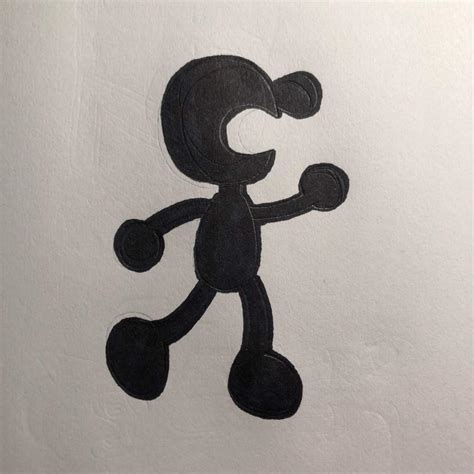 Mr Game And Watch Drawing Smash Amino