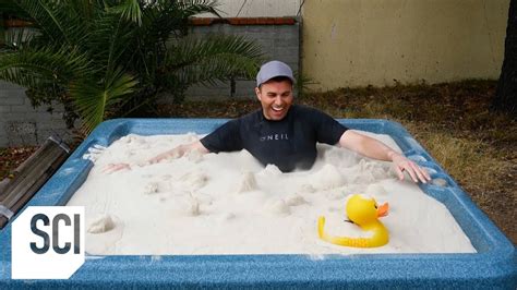 A Hot Tub Filled With Liquid Sand Outrageous Acts Of Science YouTube