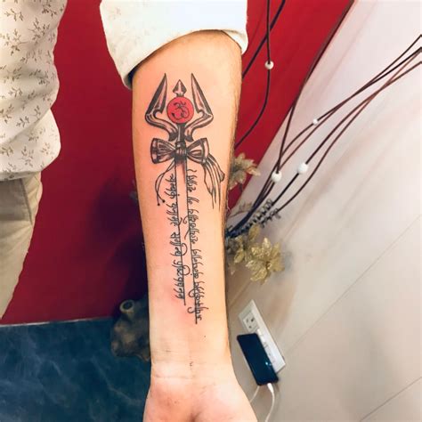 Discover More Than Trishul Tattoo With Mantra Super Hot In Cdgdbentre