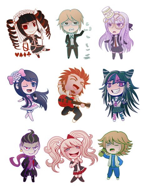 Danganronpa Chibi Set 1 By Alexisroyce On Deviantart