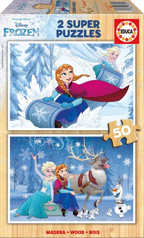 Drevené Puzzle Pre Deti Frozen Educa