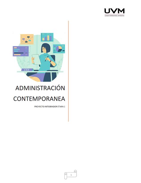 Proyecto Integrador Etapa N Administraci N Contempor Nea