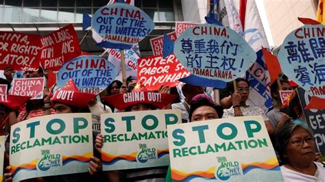 Filipinos Protest Chinas Build Up In Disputed Sea Philippines News