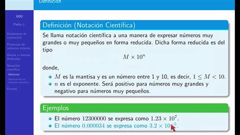 Notación Científica 01 Definición Y Elementos Youtube