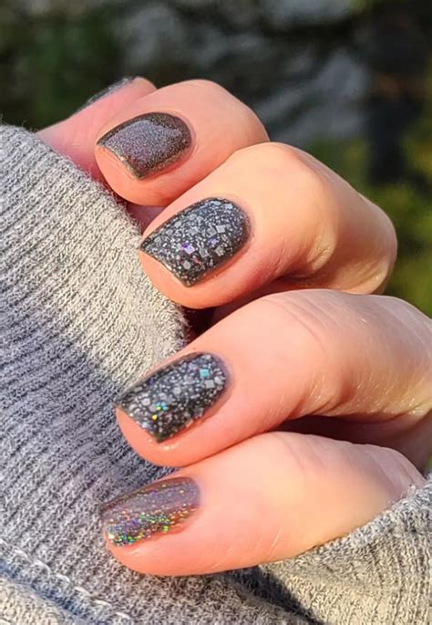 Unveiling The Enigmatic Charm Of Dark Gray Polygel Nail Designs