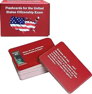 Amazon Us Citizen Test Flash Cards Naturalization Test Study