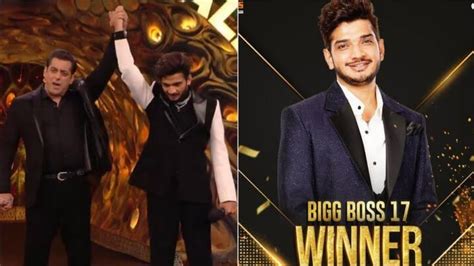 Munawar Faruqui Bigg Boss 17 Winner Announcementbb 17 Winner