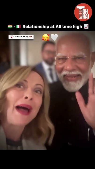 Pm Modi Italy Pm Giorgia Meloni Selfie Video Viral Hello Melodi