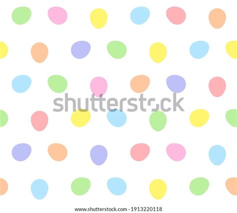 Rainbow Easter Egg Polka Dot Pattern Stock Vector Royalty Free