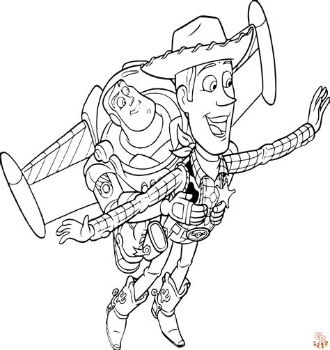 Woody And Buzz Coloring Coloring Pages