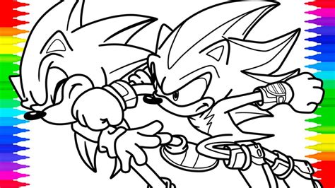 Sonic Vs Shadow Coloring Pages Sonic 3 Predictions NCS Music YouTube