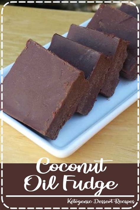 Coconut Oil Fudge Food Brenda