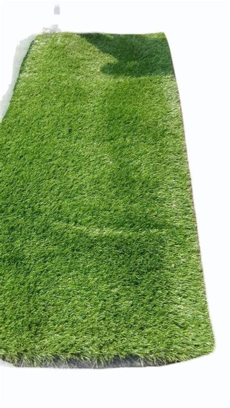 Plain Artificial Green Grass Mat For Garden Mat Size 16inches X