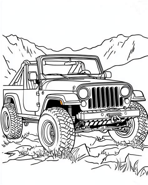 Jeep Coloring Pages 100 Free Printables Storiespub