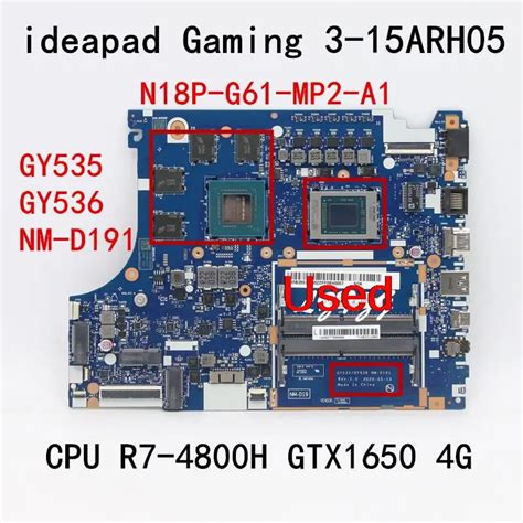 Placa Base Para Ordenador Port Til Lenovo Ideapad Gaming Arh R