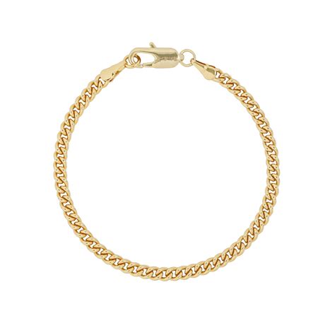 14k Gold Filled Curb Chain Bracelet Gold Bracelet Dainty Etsy