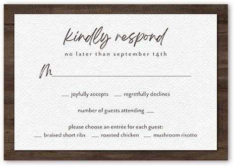 Laurel Accent Rsvp Card By Yours Truly Shutterfly