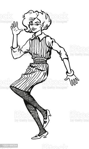 Woman Dancing Stock Illustration Download Image Now Dancing Activity Adult Istock