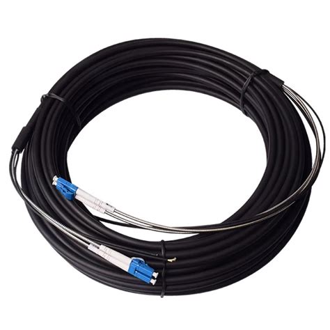 Corning Drop Optical Fiber 2 Lc Field Multimode Duplex Armored Fiber