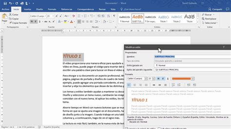 Como Se Aplican Los Estilos En Word Image To U