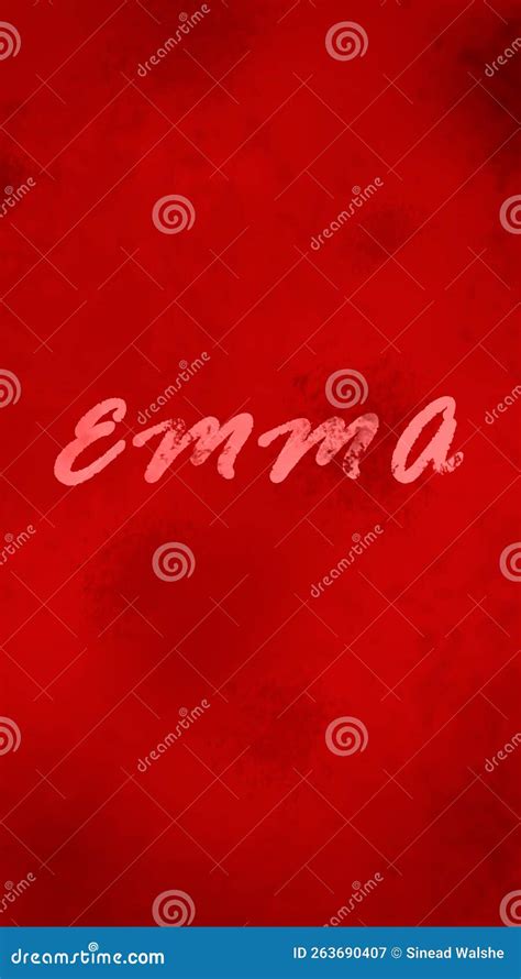 Red Emma Phone Wallpaper Stock Illustration Illustration Of Evelyn