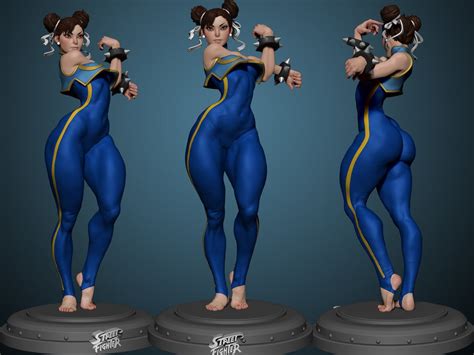 Chun Li Street Fighter Sexy STL With Bikini STL 3D Print Etsy Canada