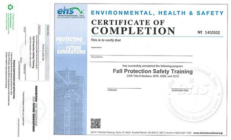 Fall Protection Certification Template 9 Professional Templates Certificate Templates