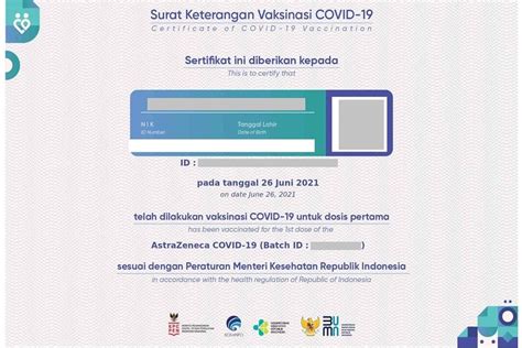 Cara Cetak Sertifikat Vaksin Covid Di Pedulilindungi