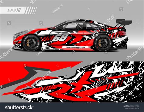 Racing Car Decal Design Vector Graphic Stock Vector (Royalty Free) 1359299504