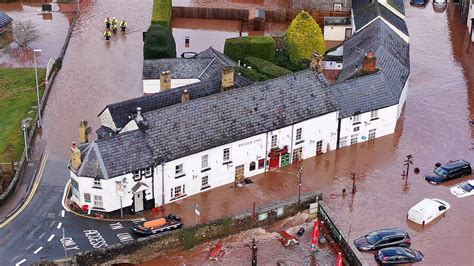 Storm Dennis Months Worth Of Rain Falls In Major Floods Bbc News