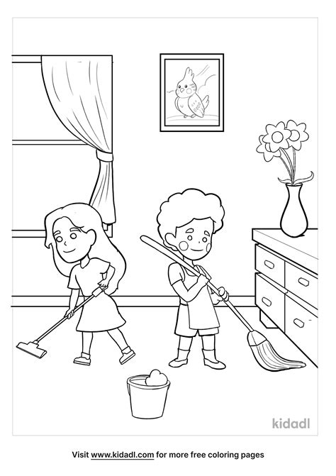 Clean Up Coloring Pages Coloring Home