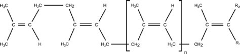 The Chemical Structure Of Cis 14 Polyisoprene In Natural Rubber