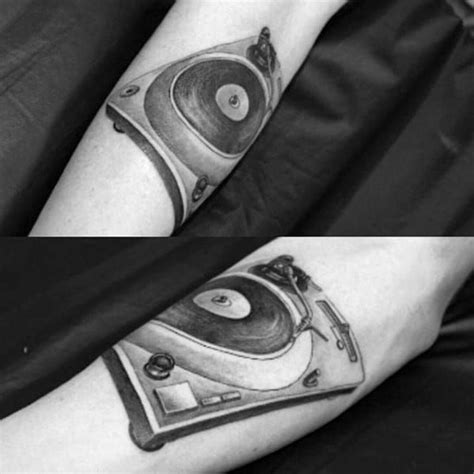 50 Classic Vinyl Record Tattoo Designs For Men 2024 Guide Tattoo