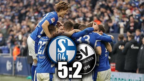 Schalke Sandhausen Stadion Atmosph Re Tv Bild Youtube