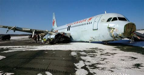 Air Canada Airbus A320 'crash': Shocking photos of wrecked plane after ...