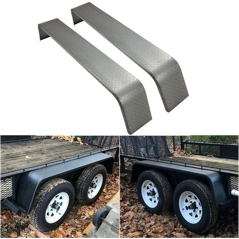 Jmtaat Heavy Duty Unpainted Steel Diamond Fenders Tread Plate Tandem