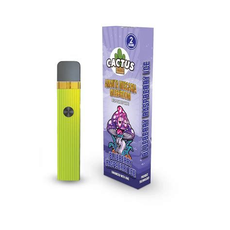 Amanita Muscaria Mushroom Blueberry Raspberry Ice Vape 2 Grams The