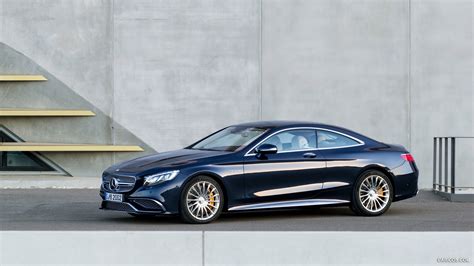 2015 Mercedes Benz S65 Amg Coupe Anthracite Blue Side Caricos